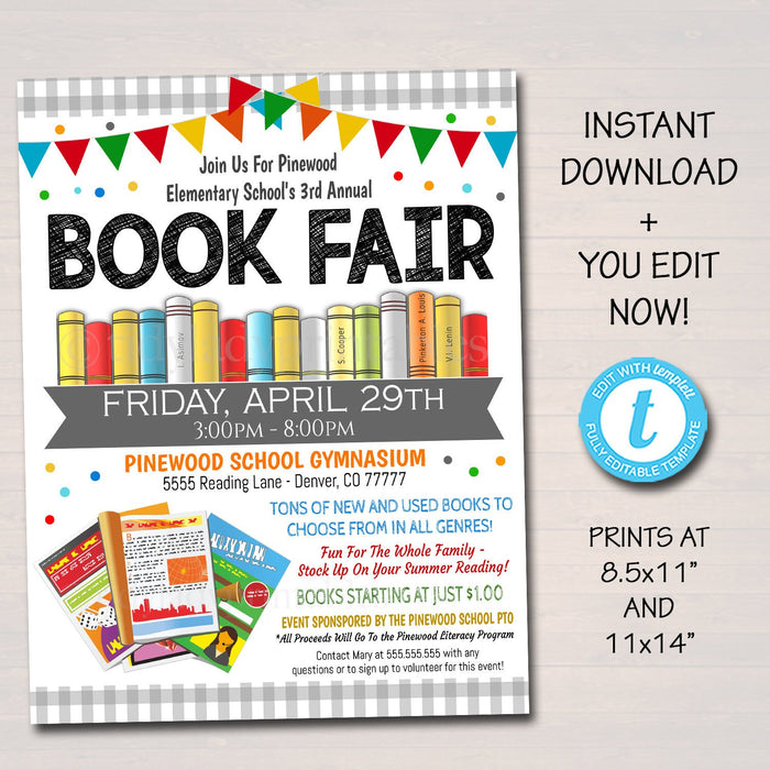 school event flyer template