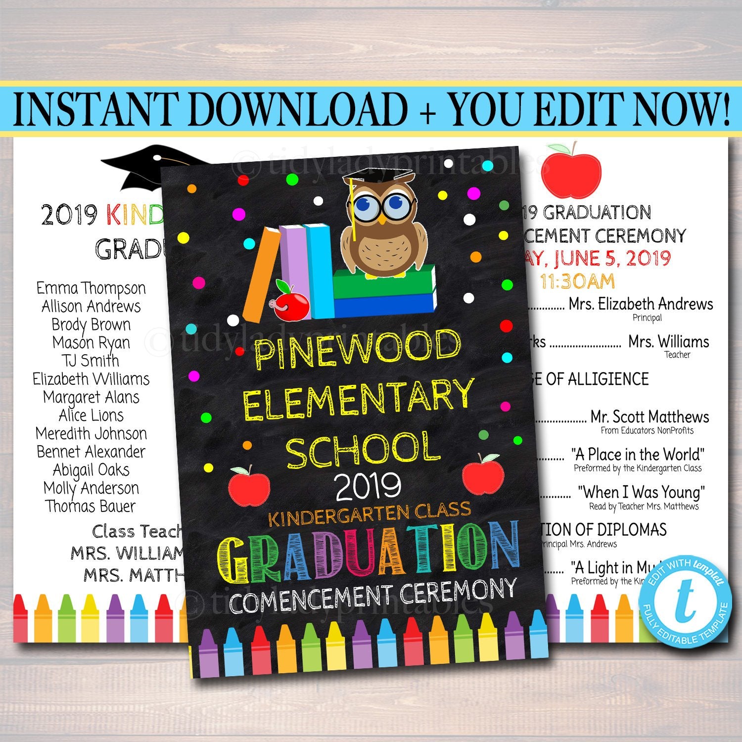 graduation program cover ideas