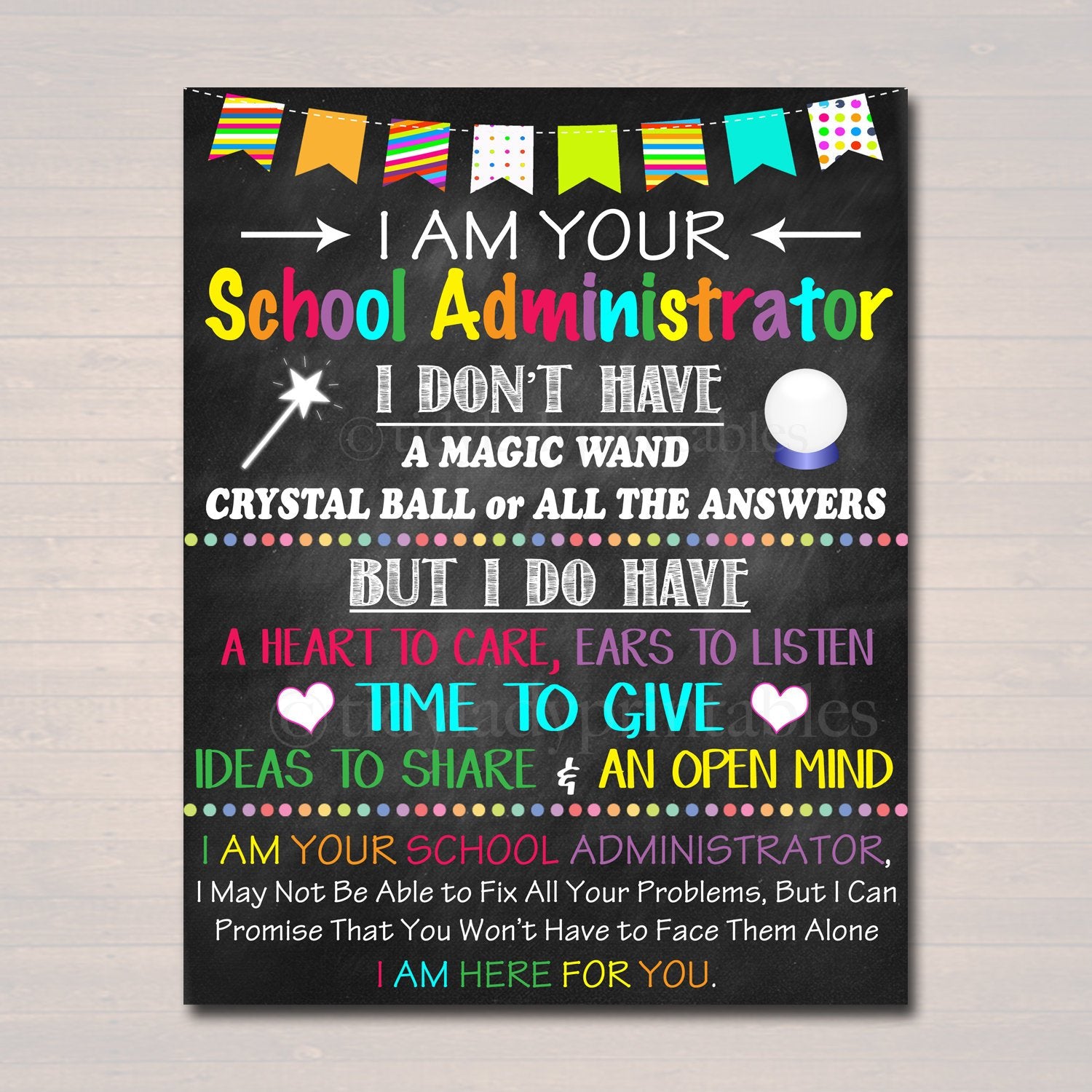 School Administrator Office Decor | TidyLady Printables