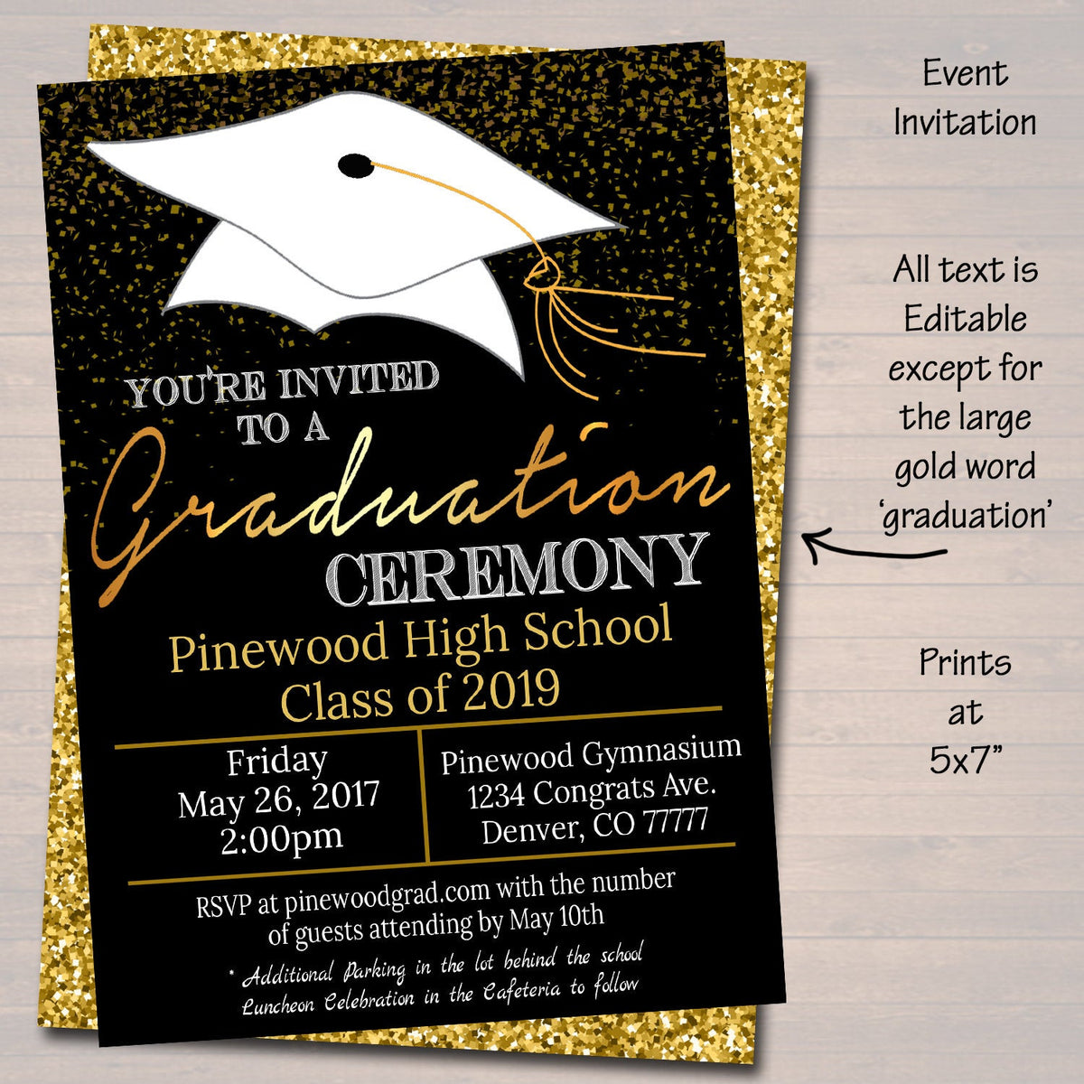 Graduation Invitations 2024 Ninon Anastasie