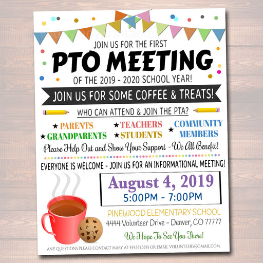 meeting poster template