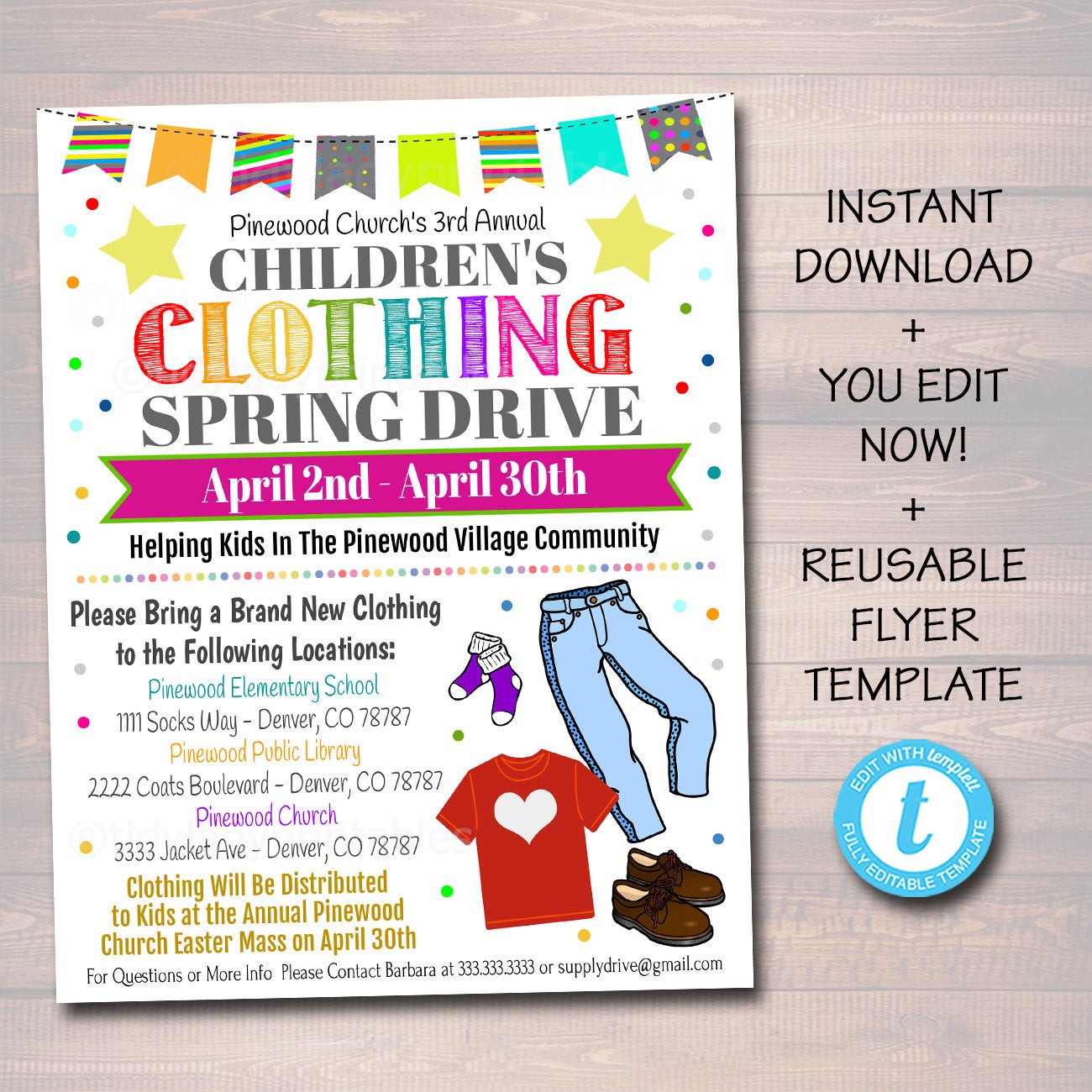 clothing-drive-flyer-printable-template-tidylady-printables-reviews