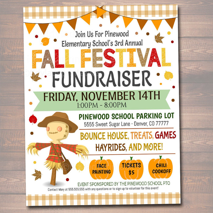 Fall Festival Fall Harvest Flyer | TidyLady Printables