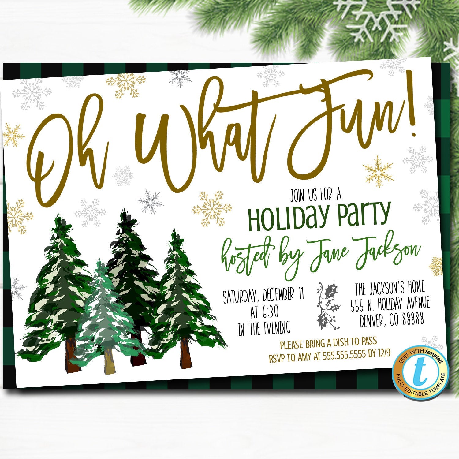 fun holiday party invitation templates