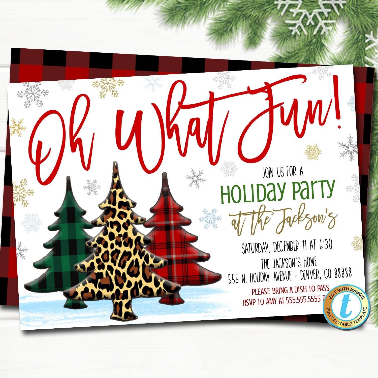 fun holiday party invitation templates