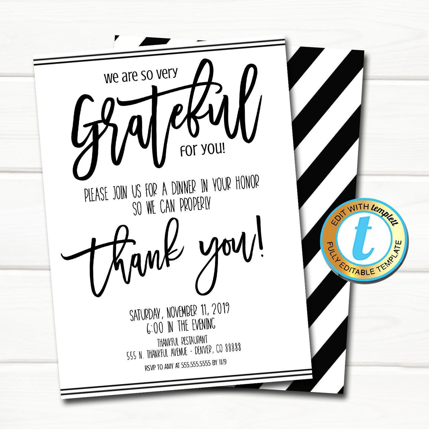 Corporate Event Party Appreciation Invitation Template — Tidylady 