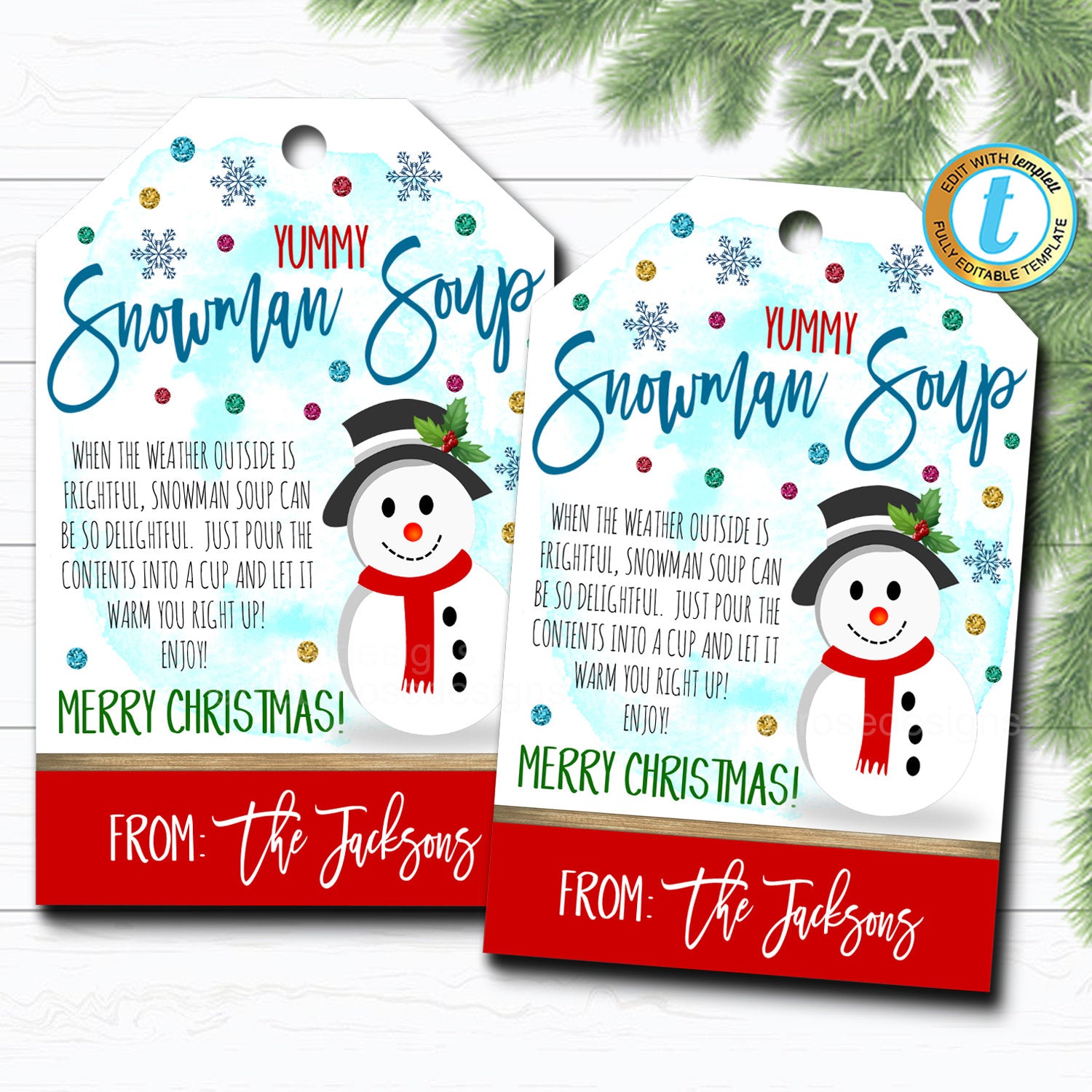 3 Free Christmas Gift Tag Printables for Easy Christmas Magic
