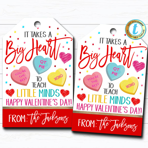 Free Printable Valentine Gift Tags For Teachers