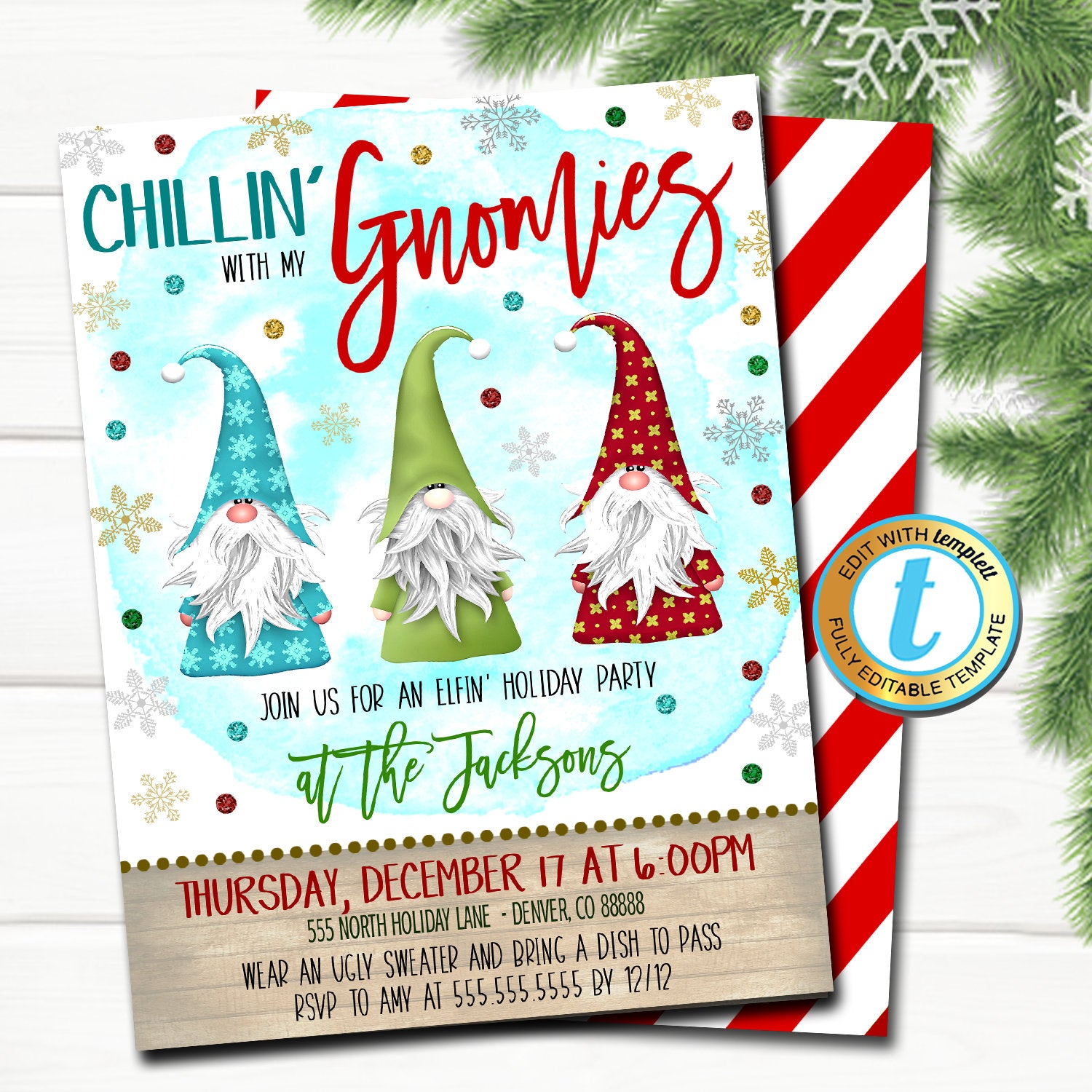 printable christmas party invitations