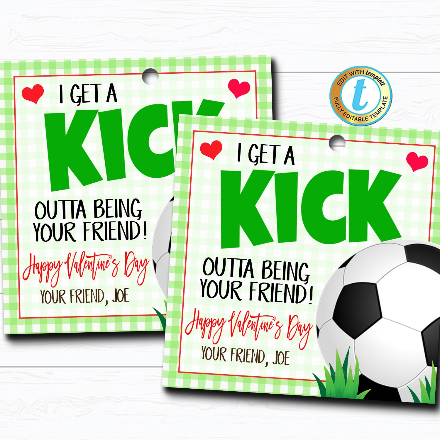 Football Valentines Day Cards for Kids School Classroom Exchange