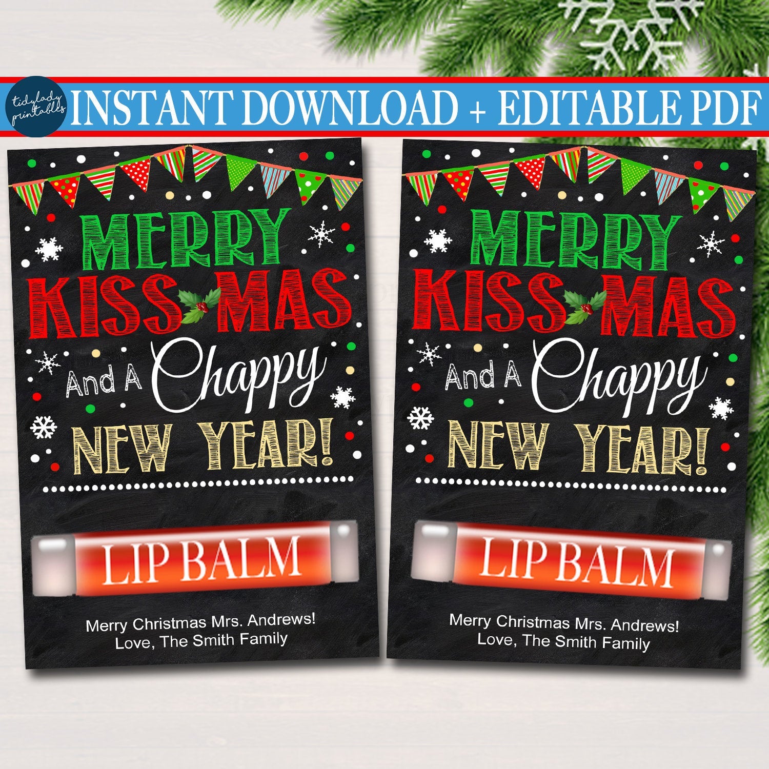 Christmas Gift tags  Pour Yourself a Merry Little Christmas — TidyLady  Printables