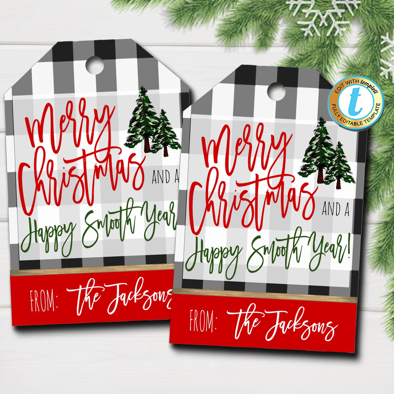 Presents and Bows Holiday Gift Tags