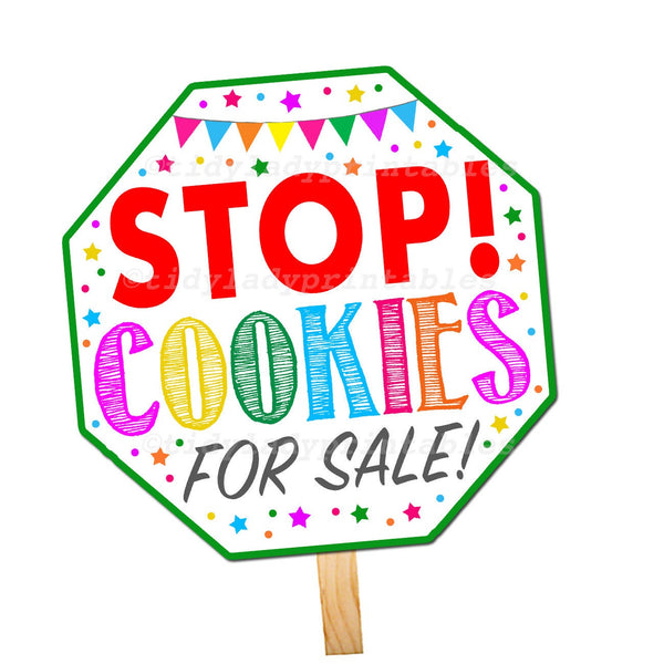 cookie booth ideas decor and signs tidylady printables