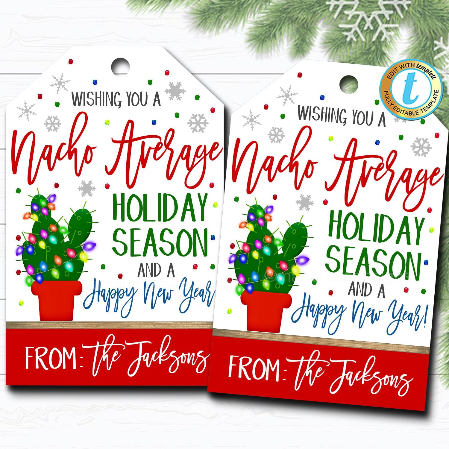 12 Days of Christmas Gift Tags Printable 12 Days of Christmas Gifts Secret  Santa Gift Neighbor, Friend, Teacher Christmas Gift Tags 