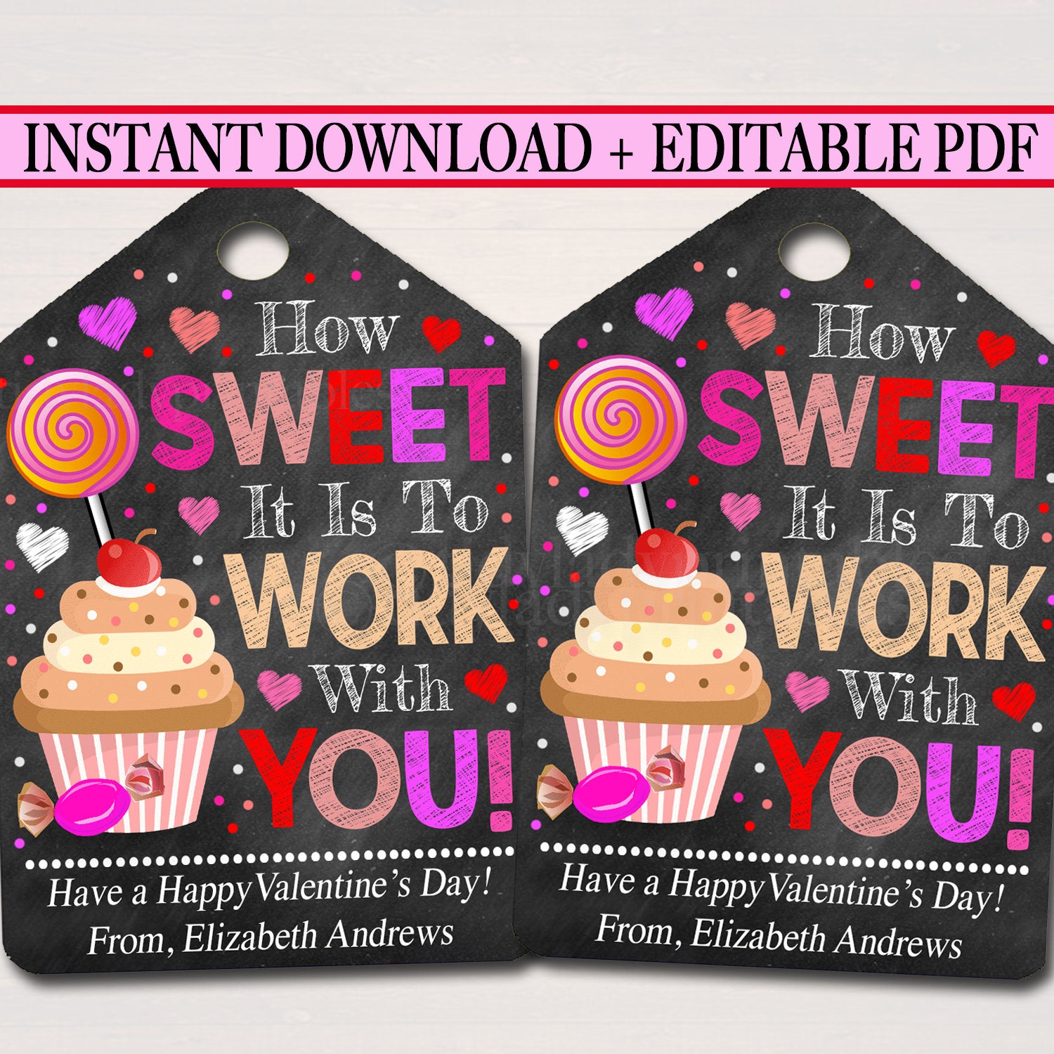 Coworker Valentine, Funny Valentine Card, Office Valentine Gift for  Colleagues Employees Staff, Printable Valentine Gift Tag, Work Valentine 