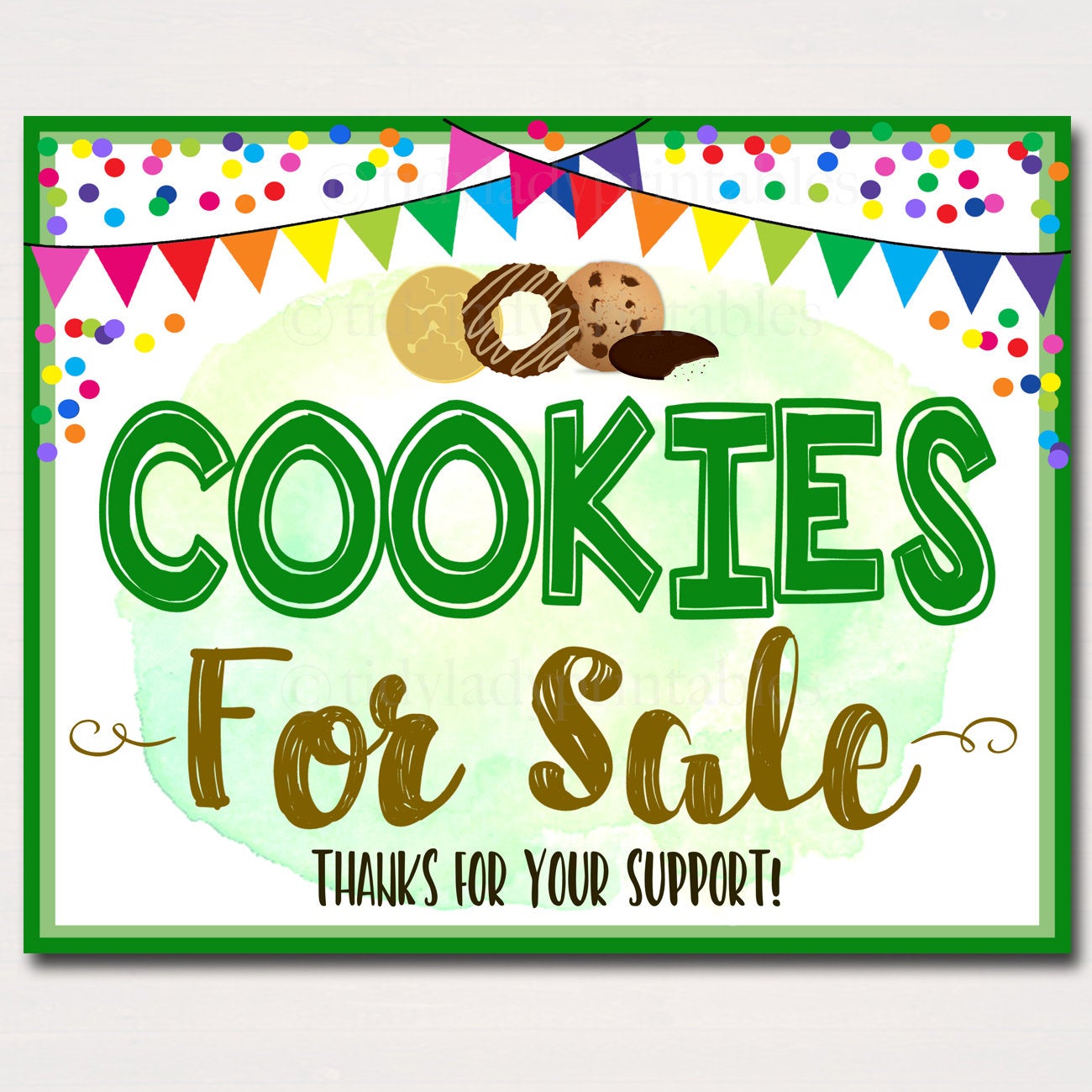 Cookie Booth Ideas Decor And Signs Tidylady Printables