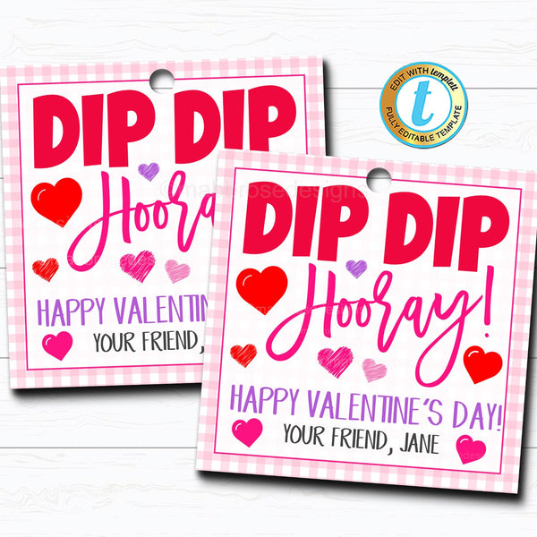 Fun Dip Valentine #39 s Day Gift Tag TidyLady Printables