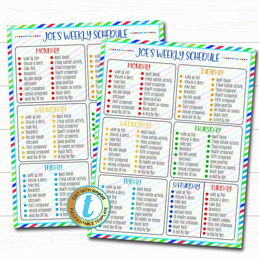 Homework Organizer Kids Student Calendar Planner Template — TidyLady  Printables