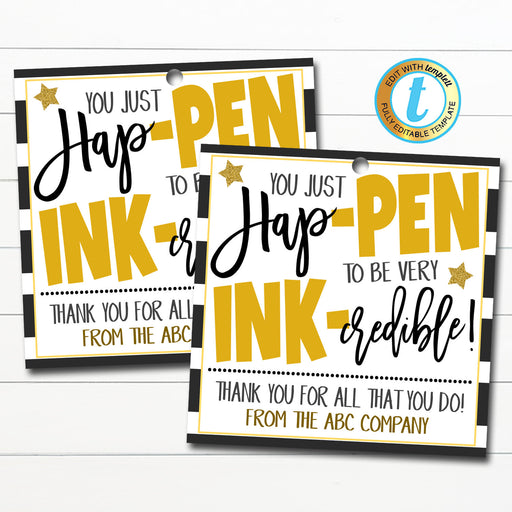 PRINTABLE Flair Pen Gift Tag Teacher Appreciation Note -  Finland