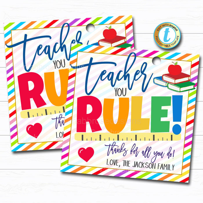 Teacher Appreciation Gift Tag | TidyLady Printables