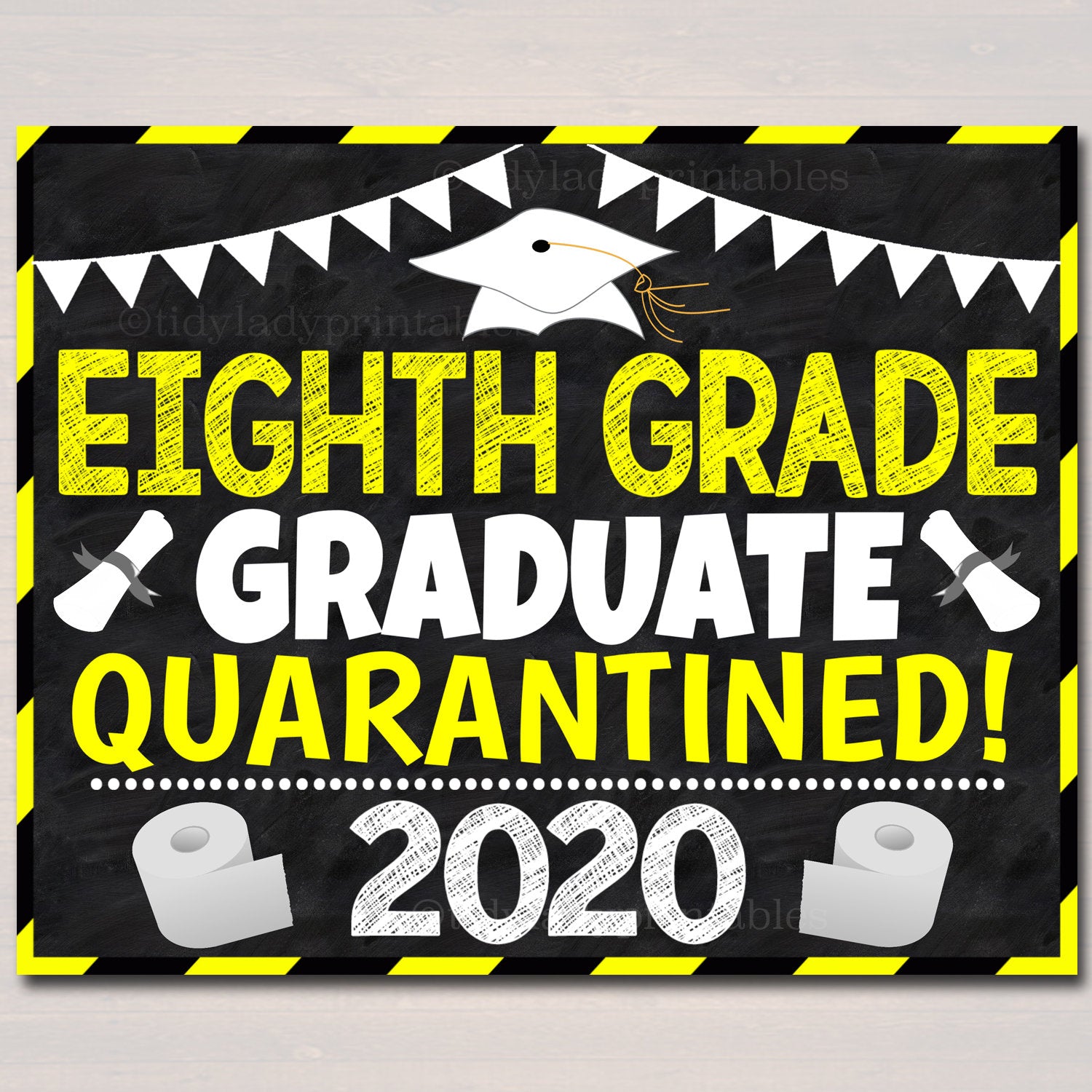 8th Grade Graduation Sign Tidylady Printables