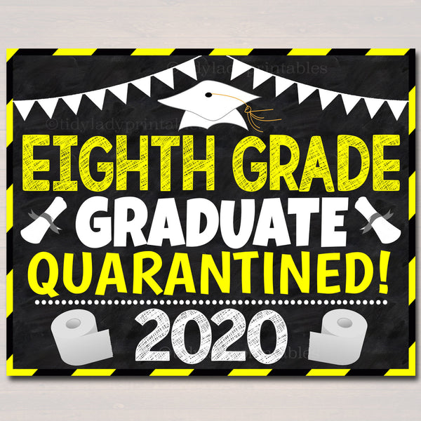 8th grade graduation sign tidylady printables