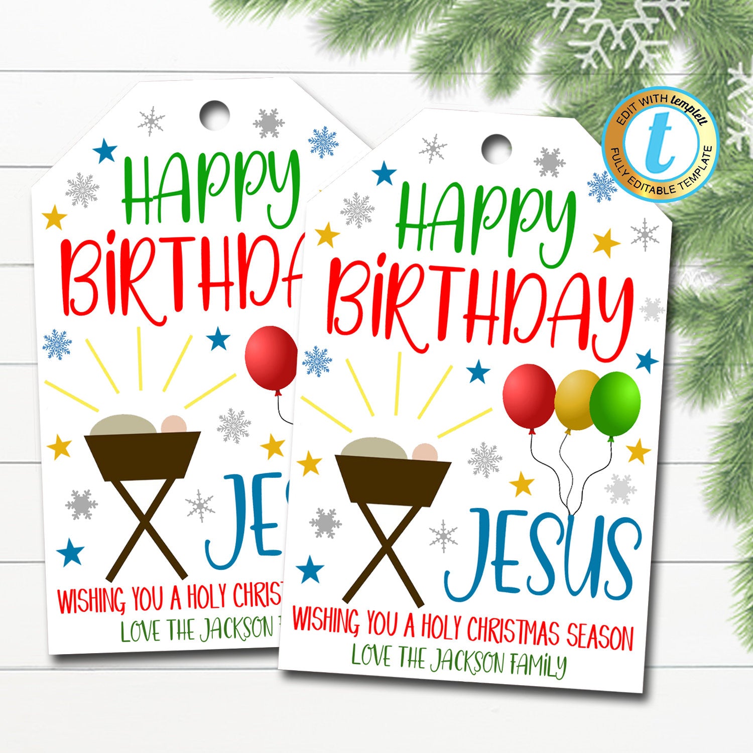 christian christmas gift tags printable