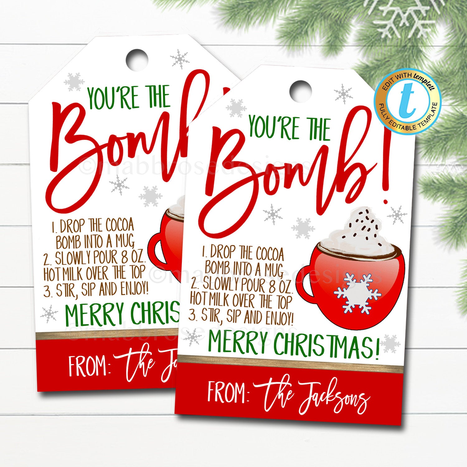 Free Printable Santa Gift Tags Christmas | Printablee