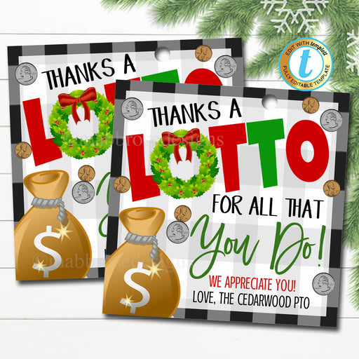 Christmas Lottery Gift Card Holder