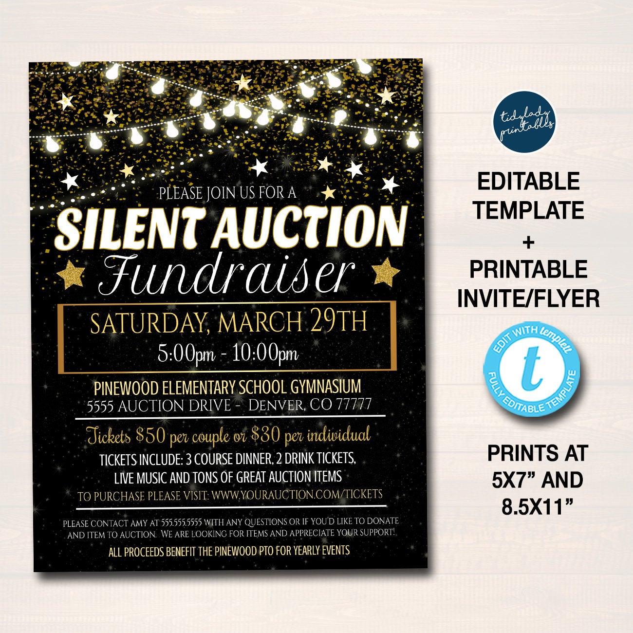 fundraising event poster