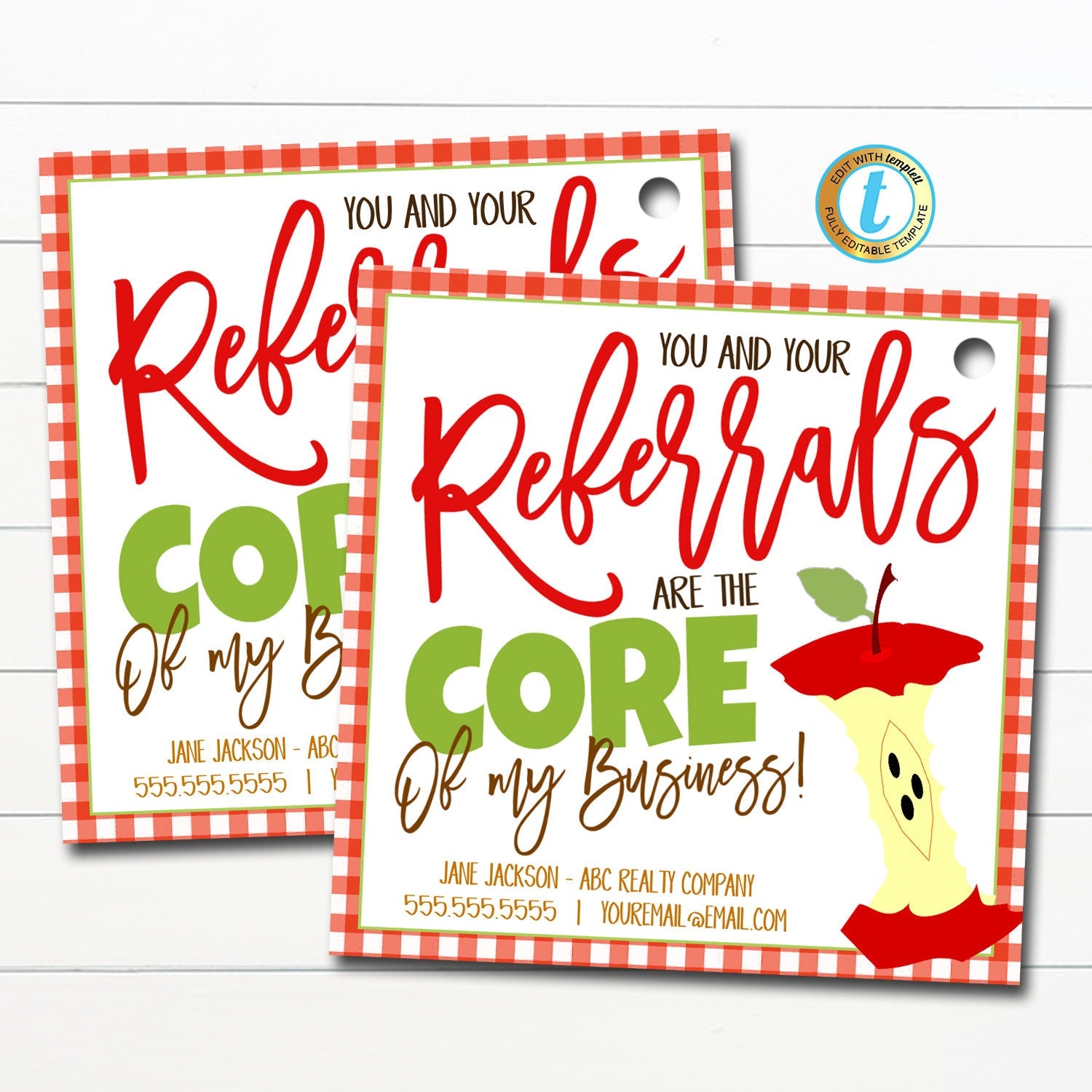 Goldfish Realtor Pop By Tag  Fishing for Your Referrals — TidyLady  Printables