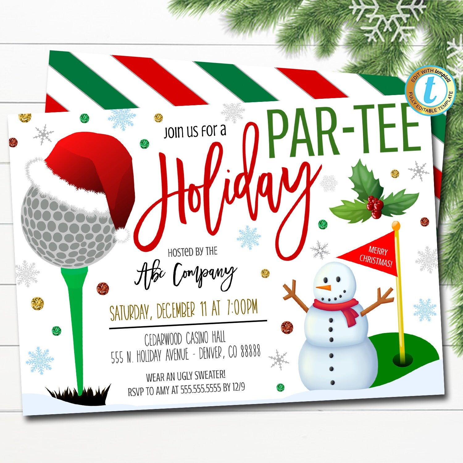 work holiday party invitation template