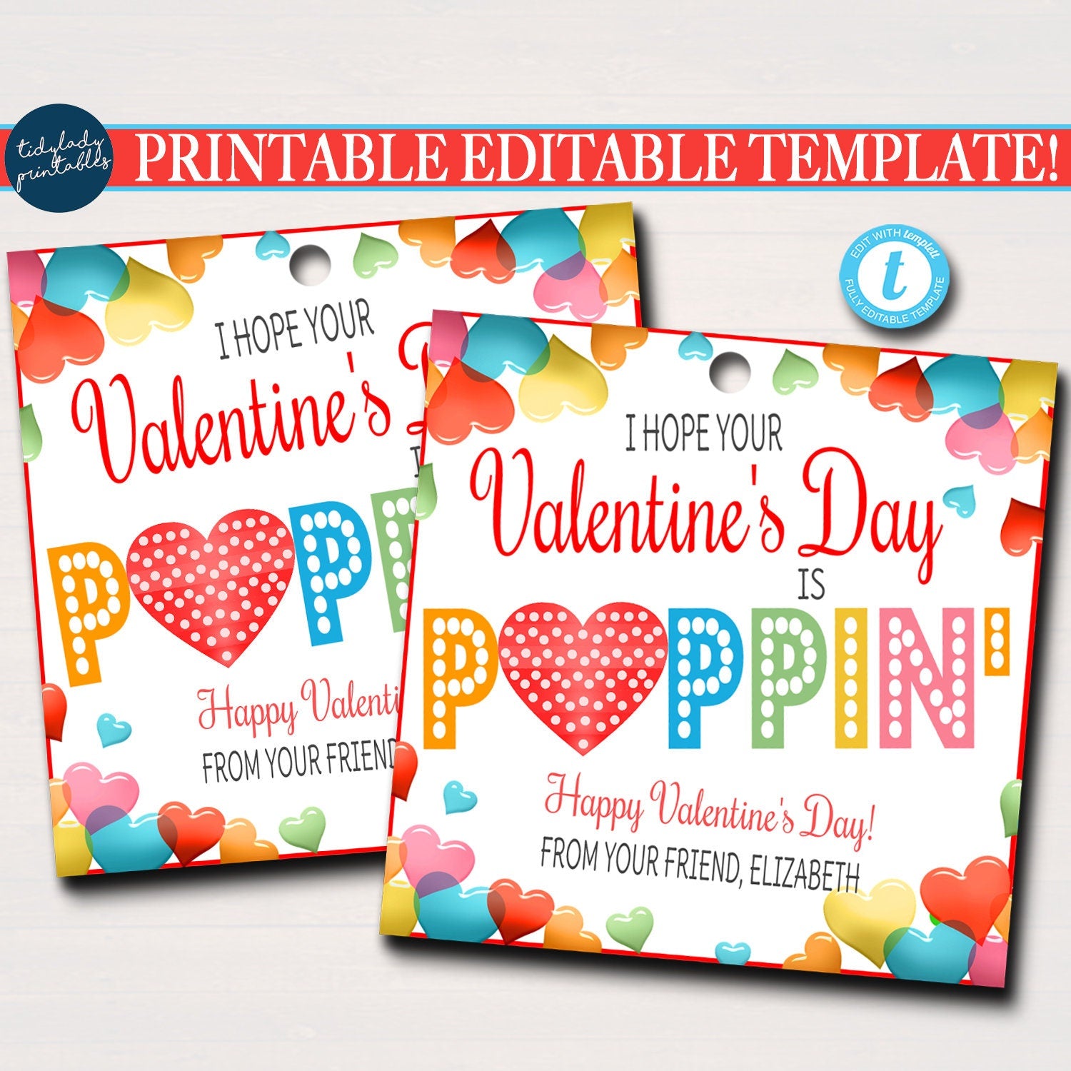 Pop-It Valentine's Day Cards