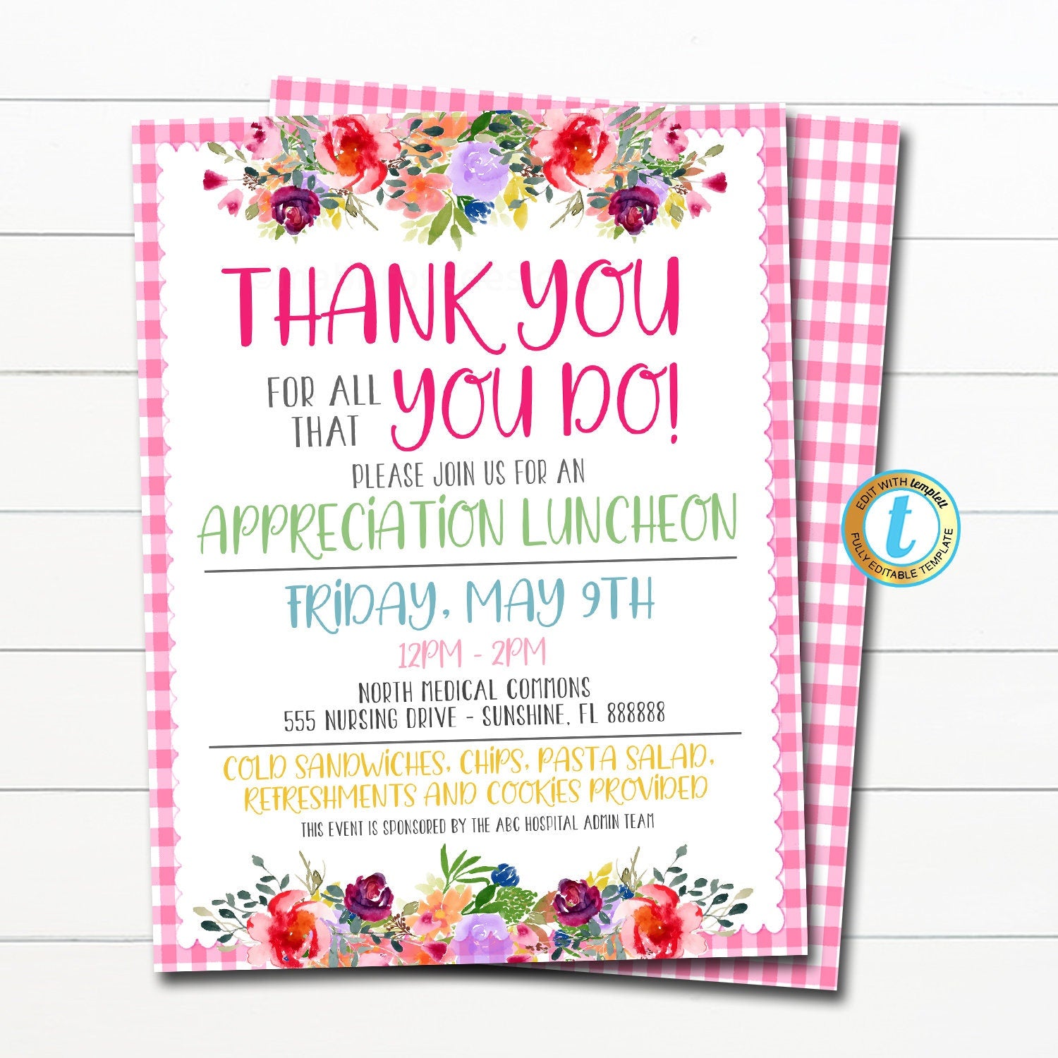 thank you lunch invitation