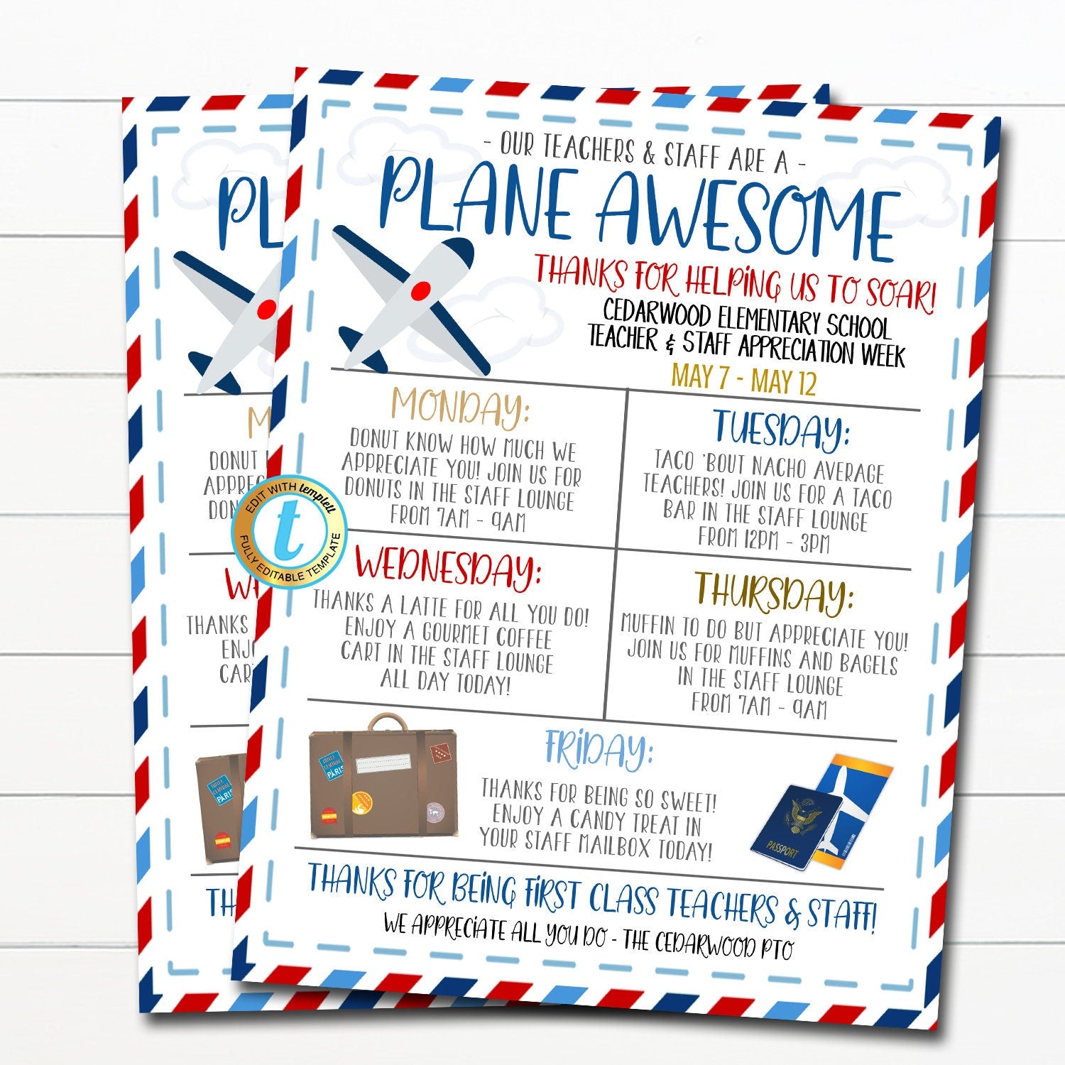 printable passport template for teachers