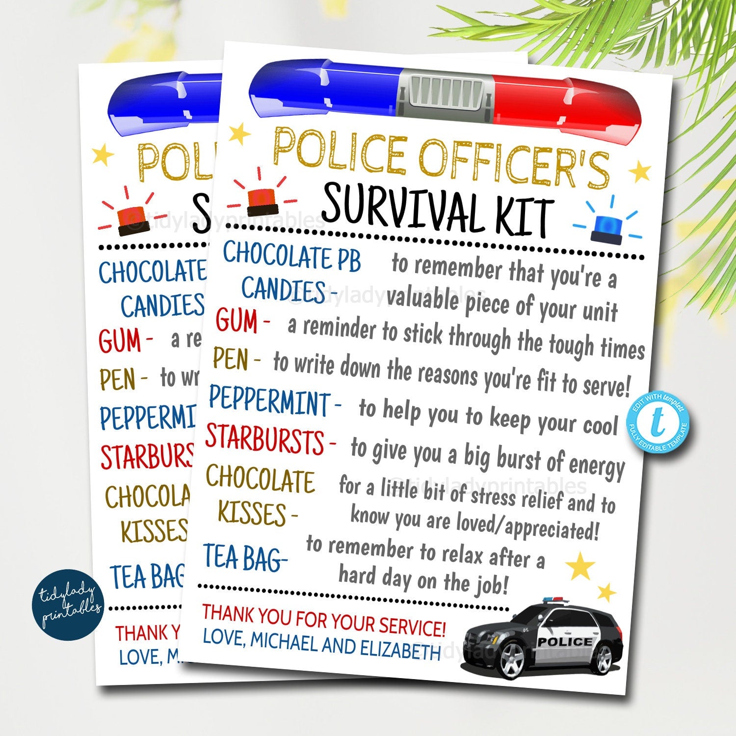 Night Shift Worker Survival Kit Fun Novelty Gift & Card 