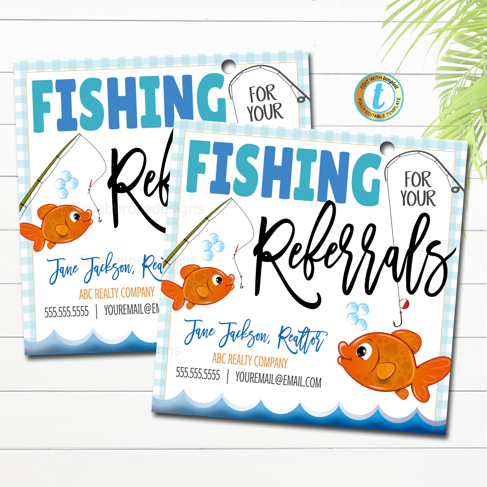 Fishing Party Decorations Printables Editable / Gone Fishing