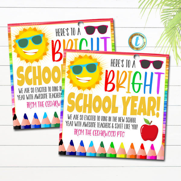 Bright School Year | First Day of School Tag – TidyLady Printables