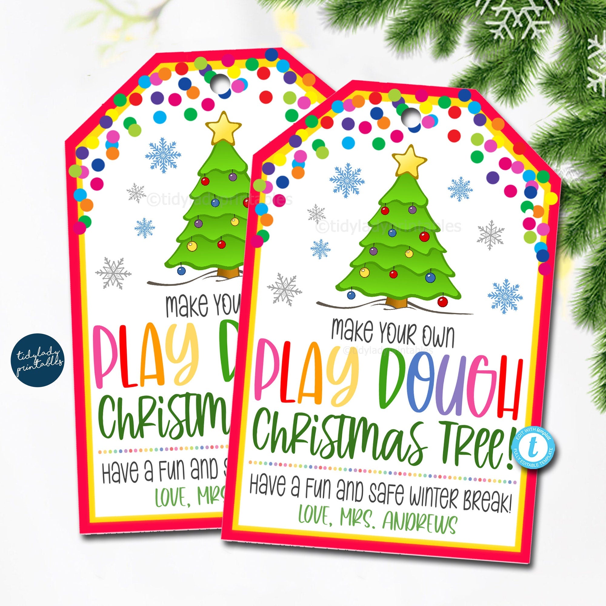 Christmas and Holiday Gift Tags Printable Editable Labels Ornament   Holiday gift tags printable, Christmas gift tags free, Christmas gift tags  printable