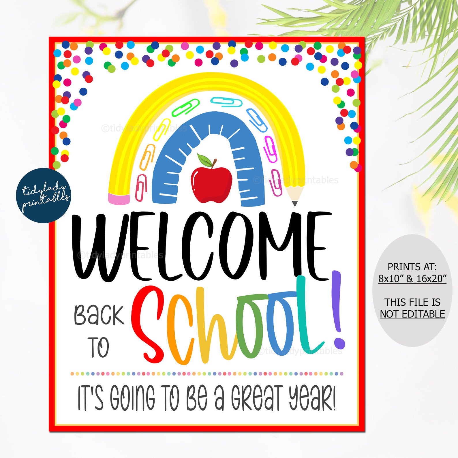 welcome back sign printable