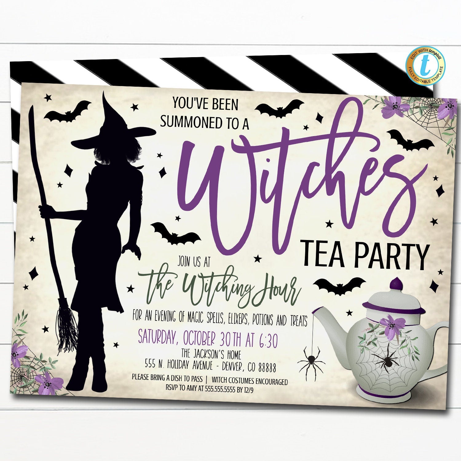 english tea party invitations