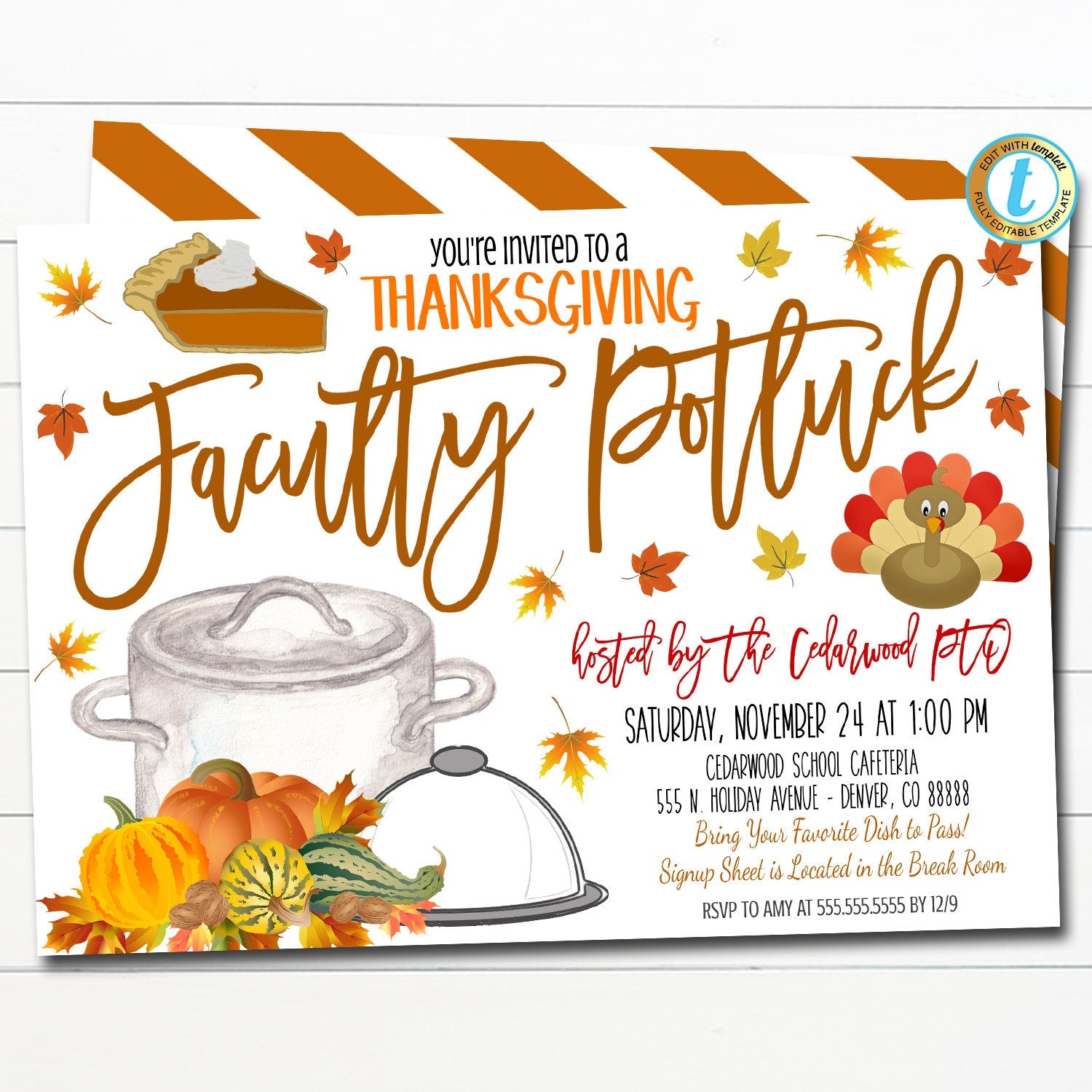 office potluck invitation wording samples