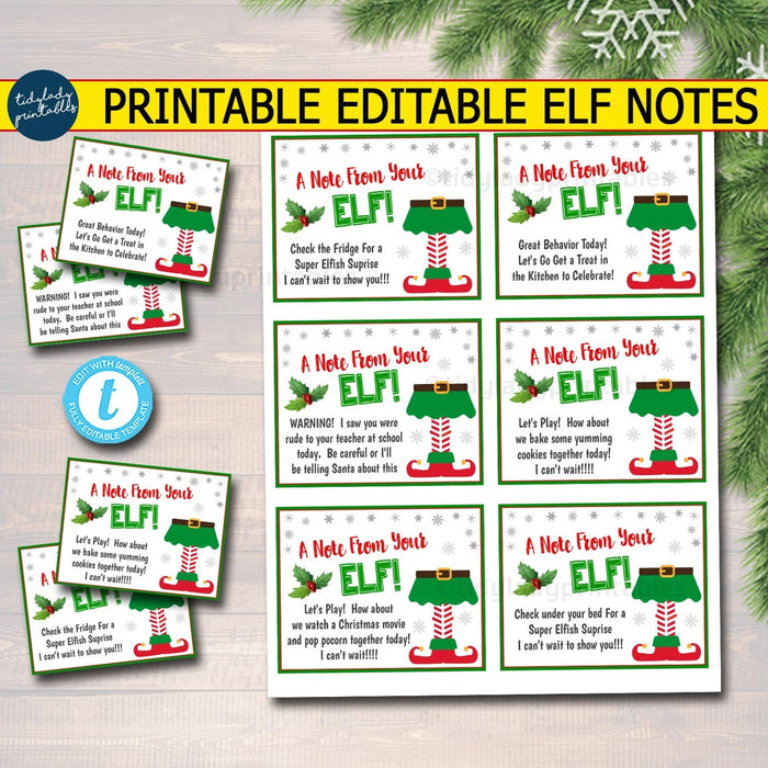 2022 Christmas Elf Set | Elf Activity Kit With Ideas — TidyLady Printables