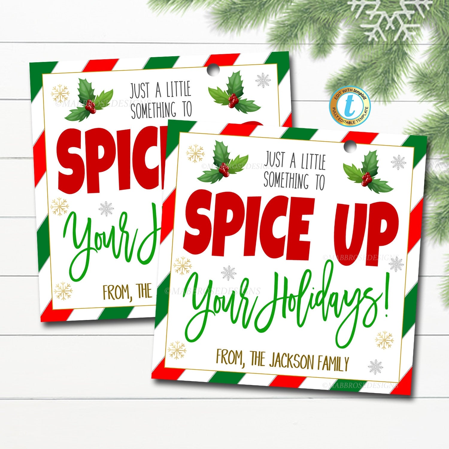 Secret Santa Gift Tags Christmas Favor Tags Printable Favor Tags Christmas  Tag Template Printable Gift Tags Holiday Favor Tags 