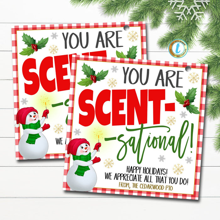 You are scent sational Christmas Gift Tag TidyLady Printables