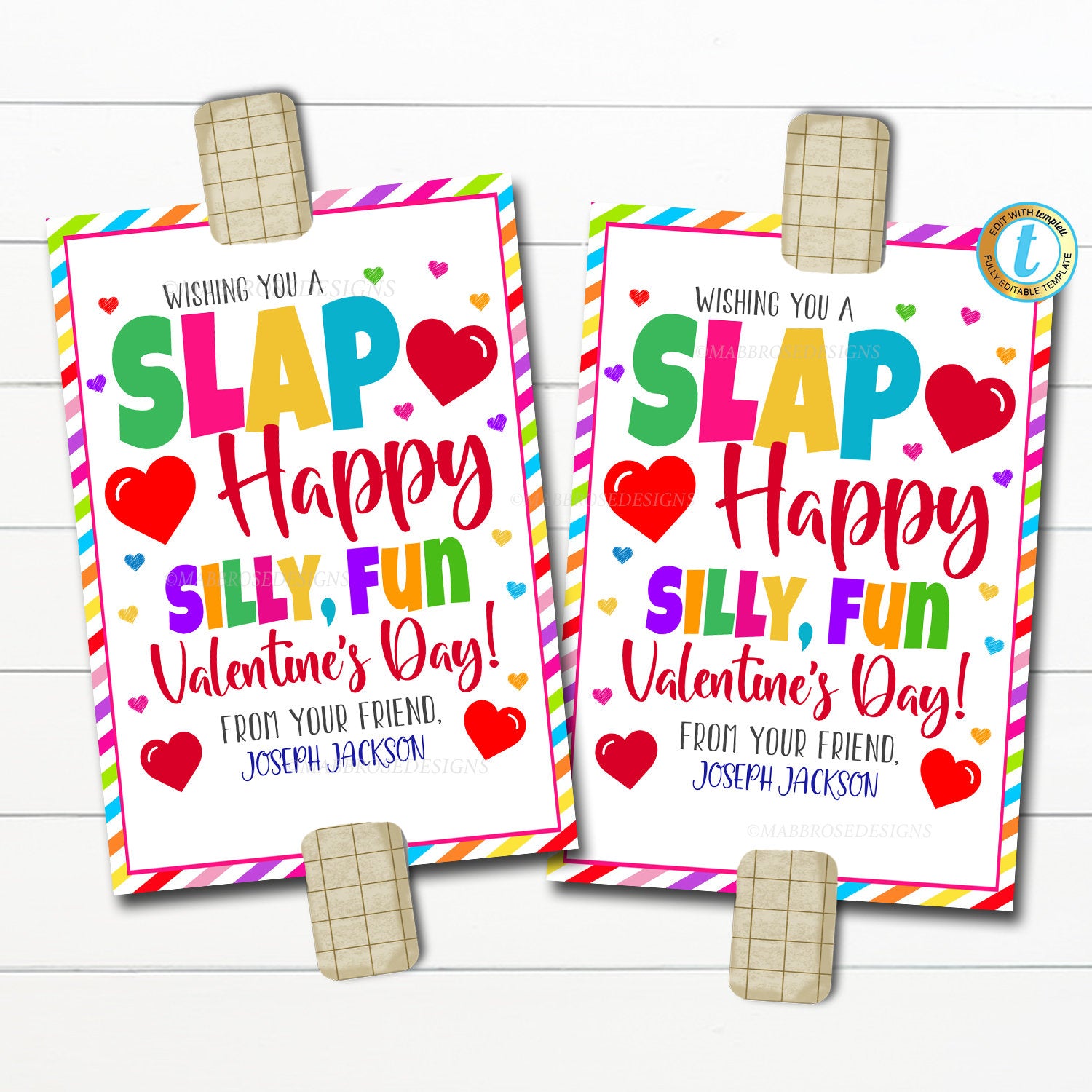 Valentine's Day Gift Tag, Student Gift Card