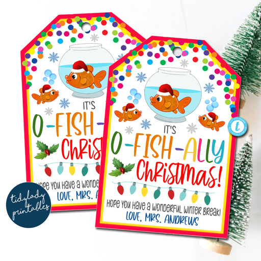 Goldfish Gift Tags, O'fish'ally Awesome, Teacher Appreciation Week —  TidyLady Printables