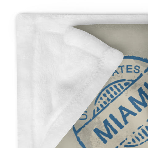 US Florida Miami Personalized Blanket