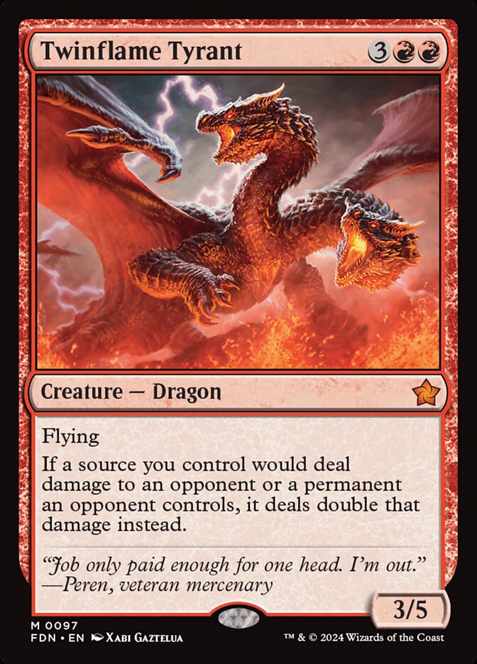 Twinflame Tyrant - (Foil): Foundations