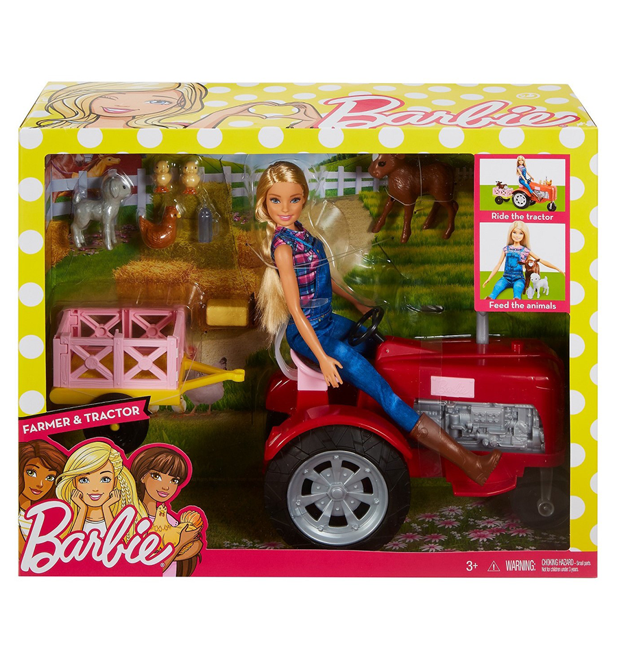 barbie with tractor